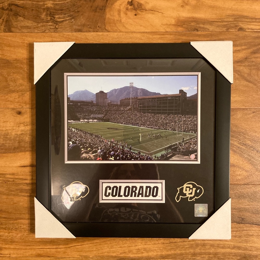 CU Buffs Folsom Field framed photo - Picture 1 of 11